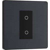 BG Evolve Secondary 2 Way Single Touch 200W Dimmer Switch - Matt Grey