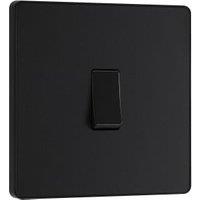 BG Evolve 2 Way 20A 16Ax Single Light Switch - Matt Black