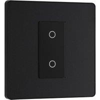 BG Evolve Secondary 2 Way Single Touch 200W Dimmer Switch - Matt Black