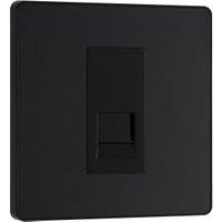 BG Evolve Secondary Single Telephone Socket - Matt Black