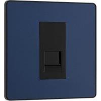 BG Evolve Secondary Single Telephone Socket - Matt Blue