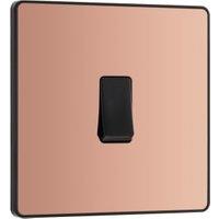 BG Evolve 20A 16Ax Single Intermediate Light Switch - Polished Copper