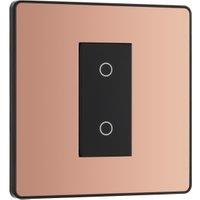 BG Evolve Master 2 Way Single Touch 200W Dimmer Switch - Polished Copper