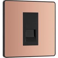 BG Evolve Master Single Telephone Socket - Polished Copper