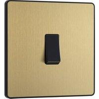 BG Evolve 2 Way 20A 16Ax Single Light Switch - Brushed Brass