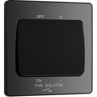 BG Evolve 10A Fan Isolator Triple Pole Switch - Black Chrome