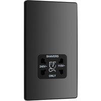BG Evolve 115-240V Dual Voltage Shaver Socket - Black Chrome