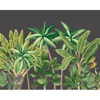 Origin Murals Tropical Palm Trees Black Wall Mural - 3 x 2.4m