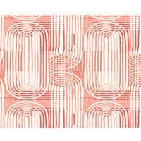 Origin Murals Curved Line Texture Orange Wall Mural - 3 x 2.4m