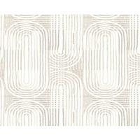 Origin Murals Curved Line Texture Grey Wall Mural - 3 x 2.4m