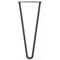 Rothley Matt Black 2 Pin Hairpin Leg - 350mm - Pack of 4