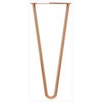 Rothley Polished Copper 2 Pin Hairpin Leg - 350mm - Pack of 4