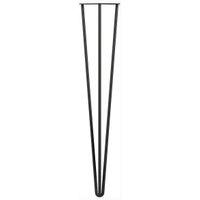 Rothley Matt Black 3 Pin Hairpin Leg - 710mm - Pack of 4