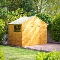 Powersheds Double Door Apex Shiplap Dip Treated Shed - 6 x 10ft
