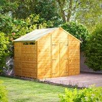Powersheds Double Door Apex Shiplap Dip Treated Security Shed - 6 x 10ft