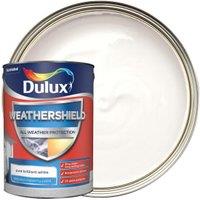 Dulux Weathershield All Weather Purpose Textured Paint - Pure Brilliant White - 5L