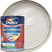 Dulux Weathershield All Weather Purpose Smooth Paint - Ashen White - 5L