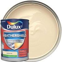 Dulux Weathershield All Weather Purpose Smooth Paint - Buttermilk - 5L