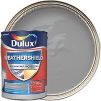 Dulux Weathershield All Weather Purpose Textured Paint - Concrete Grey - 5L