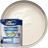 Dulux Weathershield Quick Dry Satin Paint - Almond White - 750ml