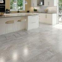 Wickes Mason Grey Glazed Porcelain Wall & Floor Tile - 600mm x 300mm