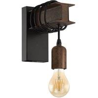 Eglo Townshend Antique Steel Wall Light