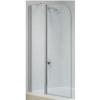 Nexa By Merlyn Easy-Fit Folding Curved Bath Screen - 1500 x 900mm
