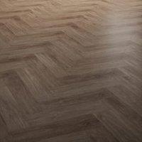 Napoli Walnut Brown Herringbone 8mm Laminate Flooring - 2.07m2