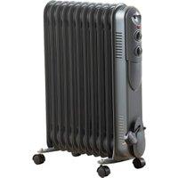 Fine Elements 11 Fin Oil Filled Radiator - Grey