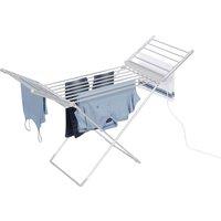 Daewoo Foldable Heated Airer with Wings - White