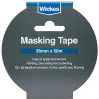 Wickes Multi-Surface Cream Masking Tape - 36mm x 50m