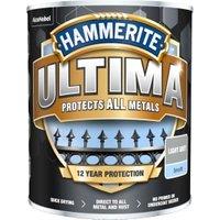 Hammerite Ultima Metal Paint - Smooth Light Grey - 750ml