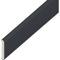Wickes PVCu Anthracite Grey Window Cloaking Trim - 65 x 2500mm - Pack of 5