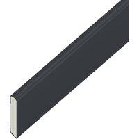 Wickes PVCu Anthracite Grey Window Cloaking Trim - 30 x 2500mm - Pack of 5