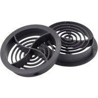 Wickes Round Soffit Vent Grey - 70mm