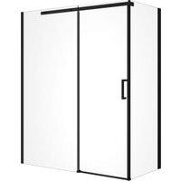 Nexa By Merlyn 8mm Frameless Black Side Panel Only - 800mm