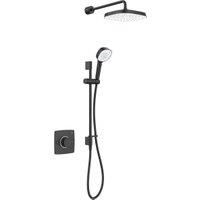 Mira Evoco Dual Outlet Thermostatic Mixer Shower with HydroGlo Technology - Matt Black