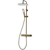 Triton Push Button Mixer Shower - Brushed Brass
