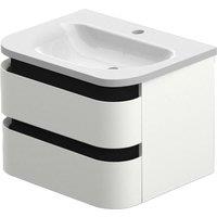 Duarti by Calypso Berrington White Sheen Vanity with Whitley Basin - 600mm