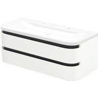 Duarti by Calypso Berrington White Sheen Vanity with Whitley Basin - 1200mm