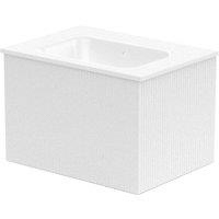 Duarti by Calypso Burford Powder White Vanity with Elsdon Basin - 600mm