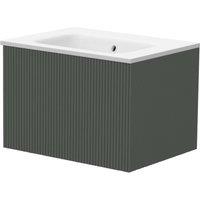 Duarti by Calypso Burford Ash Grey Vanity with Elsdon Basin - 600mm