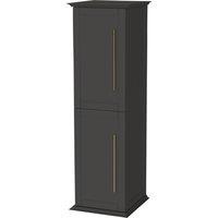 Duarti by Calypso Kentchurch Strata Grey Wall Hung Tower with Brass Handles - 340mm