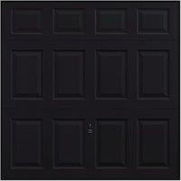 Garador Beaumont Panelled Framed Canopy Garage Door - Black - 2286 x 2136mm