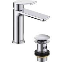 Bristan Frammento Cold Start Basin Mixer with Clicker Waste - Chrome