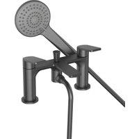 Bristan Frammento Bath Shower Mixer Tap - Brushed Anthracite