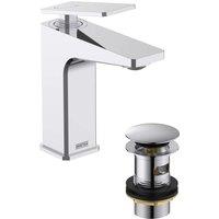 Bristan Delgado Cold Start Basin Mixer with Clicker Waste - Chrome