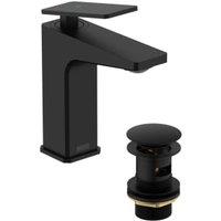 Bristan Delgado Cold Start Basin Mixer with Clicker Waste - Black