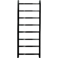 Towelrads Diva Brushed Black Chrome Dry Electric Non Thermostatic Towel Radiator - 1200 x 500mm
