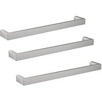 Towelrads Elcot Brushed Stainless Dry Electric Towel Bars - 450mm